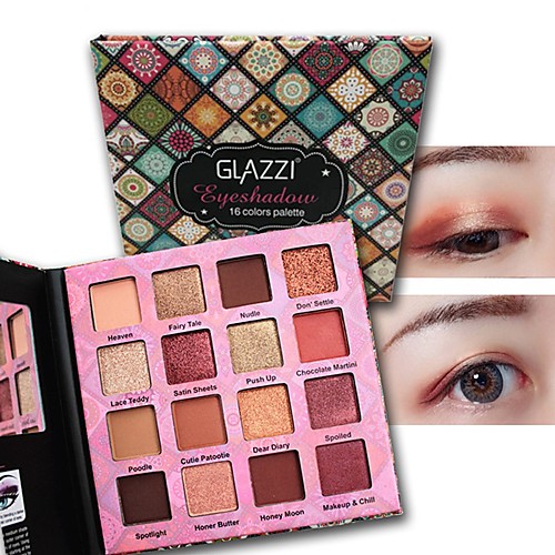 

16 Colors Eyeshadow Eyeshadow Palette Matte Eye Health&Beauty EyeShadow Waterproof Professional Soft lasting Large Capacity Beauty Convenient Daily Makeup Party Makeup Fairy Makeup Cosmetic Gift