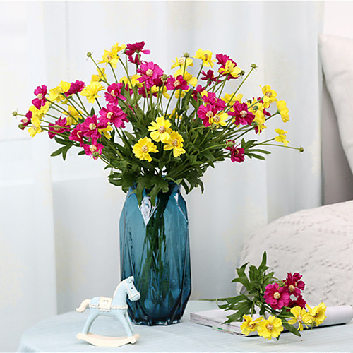 

50cm Wild Chrysanthemum Artificial Flower Living Room Coffee Table Display Table Decoration 1 stick