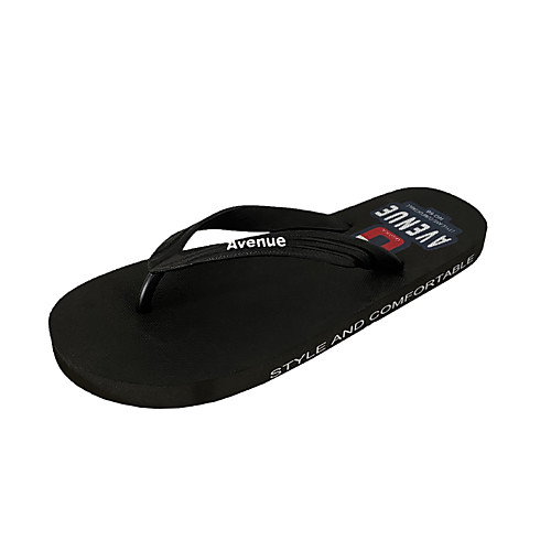 

Men's Summer Classic / British Daily Outdoor Slippers & Flip-Flops Walking Shoes Rubber Breathable Wear Proof Black / Yellow / Dark Blue