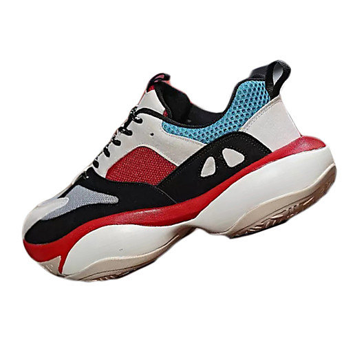 

Men's Summer Outdoor Trainers / Athletic Shoes Walking Shoes PU Red / Gray