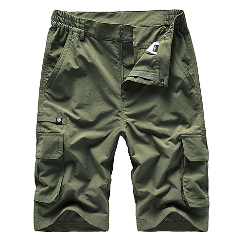 

Men's Hiking Shorts Hiking Cargo Shorts Summer Outdoor Breathable Quick Dry Sweat-wicking Comfortable Cotton Shorts Bottoms Hunting Fishing Climbing Dark Grey Army Green Khaki M L XL XXL XXXL Loose