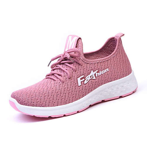 

Women's Trainers / Athletic Shoes 2020 Spring & Summer / Fall & Winter Flat Heel Round Toe Daily Outdoor Mesh / PU Black / Pink / Coffee