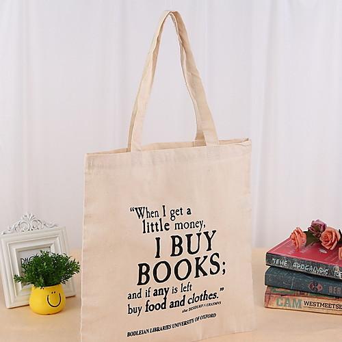 

Women's Canvas Top Handle Bag Letter Gray
