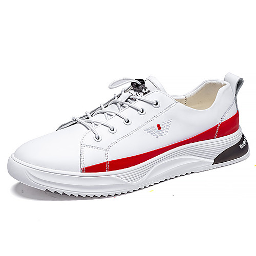 

Men's Summer Casual Daily Sneakers PU Non-slipping White / Yellow / White / Black Color Block