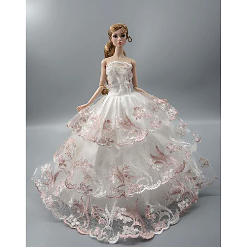 

Doll Dress Party / Evening For Barbiedoll Lace Organza Dress For Girl's Doll Toy / Kids