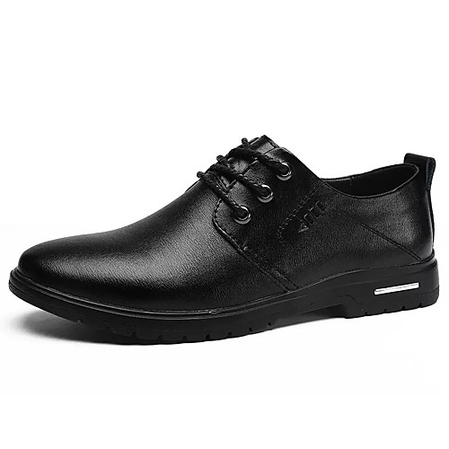 

Men's Summer Casual Daily Oxfords PU Non-slipping Black / Brown