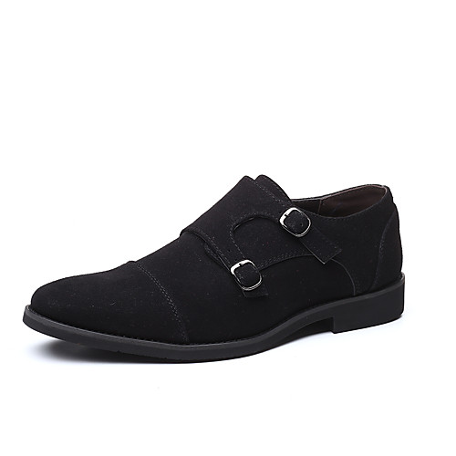 

Men's Summer / Fall Classic / Casual Daily Office & Career Loafers & Slip-Ons Faux Leather Non-slipping Wear Proof Black / Blue / Brown