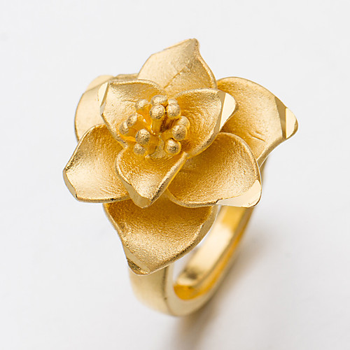 

Women's Ring Open Cuff Ring Adjustable Ring 1pc Gold Gold Plated Irregular Statement Stylish Luxury Wedding Party Evening Jewelry