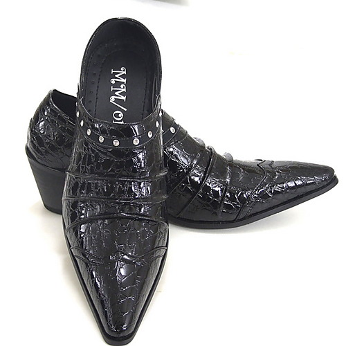 

Men's Spring & Summer British Daily Loafers & Slip-Ons PU Black