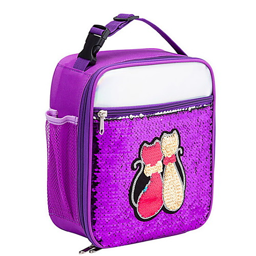 

Women's Zipper PU Top Handle Bag Animal Rainbow