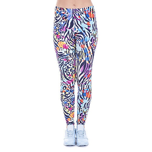 

Women's Yoga Pants 3D Print Purple Elastane Yoga Running Fitness Tights Leggings Sport Activewear Quick Dry Tummy Control Butt Lift Moisture Wicking High Elasticity Skinny