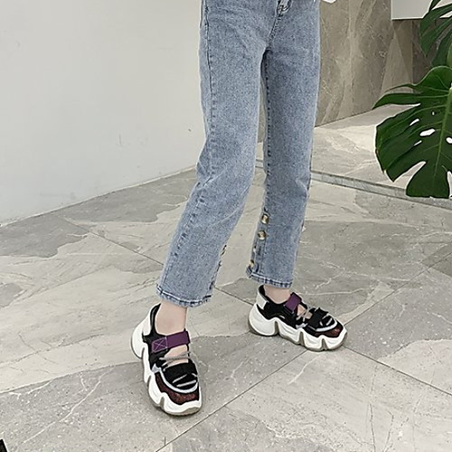 

Women's Sandals Flat Sandal Summer Flat Heel Open Toe Daily Mesh Purple / Yellow / Green