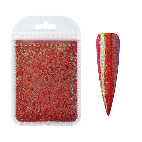 

10g Red Mermaid Nail Powder Shiny Pigment Dust Fine Holographic Glitter Nails Art Decorations Manicure