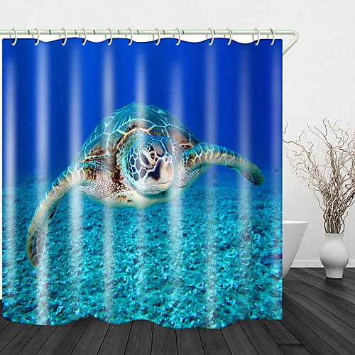 

Bathroom Shower Curtains & Hooks Rainbow Neoclassical Polyester Waterproof