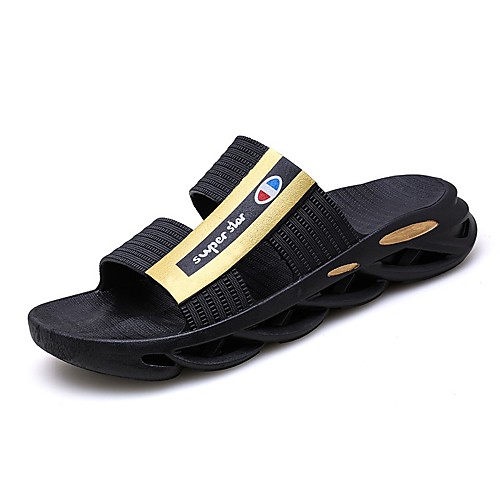 

Men's Summer Classic / British Daily Outdoor Slippers & Flip-Flops Walking Shoes Rubber Breathable Wear Proof Camel / White / Black