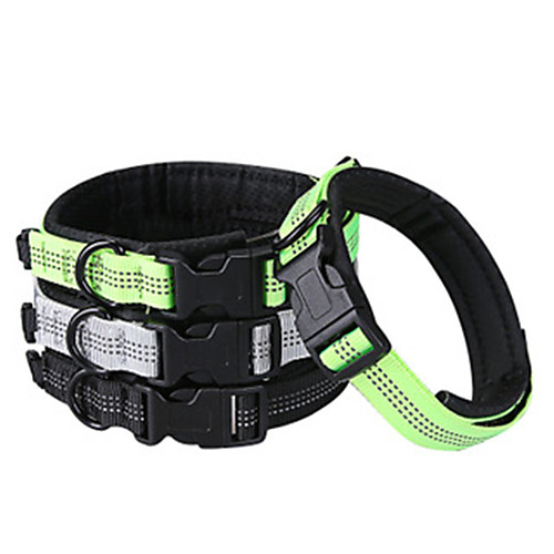 

Dog Cat Pets Collar Light Up Collar Reflective Portable Breathable Retractable Soft Solid Adjustable Flexible Solid Colored Classic Nylon Beagle Bulldog Shiba Inu Cocker Spaniel Pug Bichon Frise