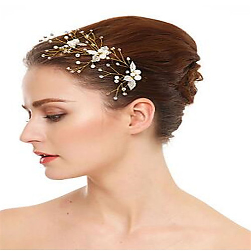 

Imitation Pearl / Rhinestone / Alloy Hair Pin with Rhinestone / Imitation Pearl 3 Pieces Wedding Headpiece