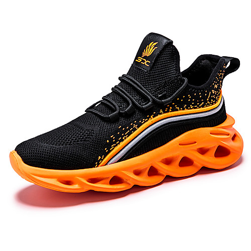 

Men's Fall / Spring & Summer Daily Outdoor Trainers / Athletic Shoes Running Shoes / Walking Shoes Tissage Volant Breathable Non-slipping Shock Absorbing Black / White / Orange / Black / Khaki