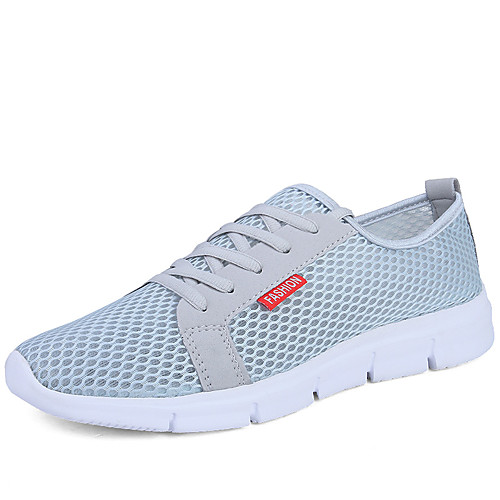 

Men's Summer Classic / British Daily Outdoor Trainers / Athletic Shoes Walking Shoes Mesh Breathable Wear Proof Black / Dark Blue / Gray