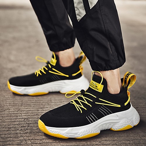 

Men's Summer Outdoor Trainers / Athletic Shoes Running Shoes Mesh Non-slipping White / Black / Yellow