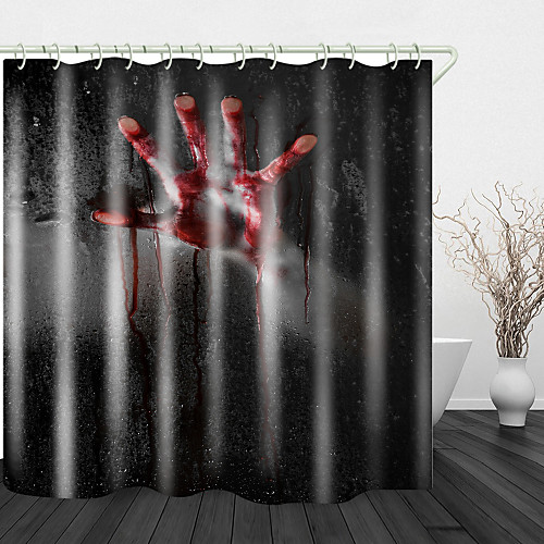 

Bathroom Shower Curtains & Hooks Rainbow Neoclassical Polyester Waterproof