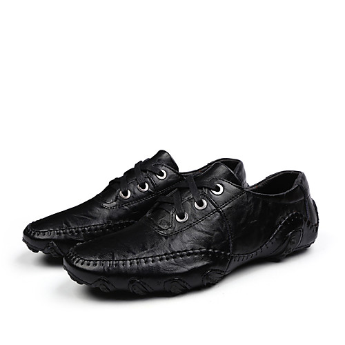 

Men's Summer Casual Daily Oxfords PU Non-slipping Black / Brown