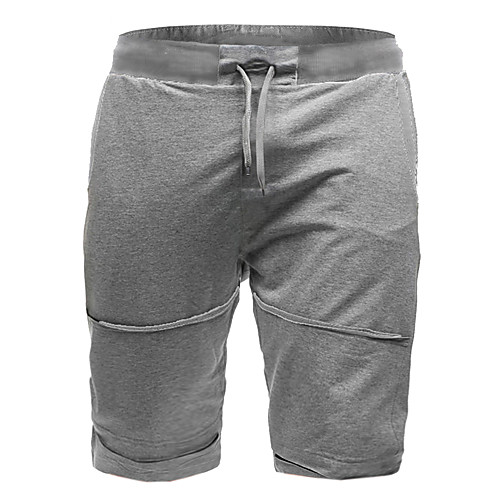 

Men's Sporty Going out Loose Shorts Pants - Solid Colored Drawstring Outdoor Summer Black Army Green Light gray US40 / UK40 / EU48 / US42 / UK42 / EU50 / US44 / UK44 / EU52