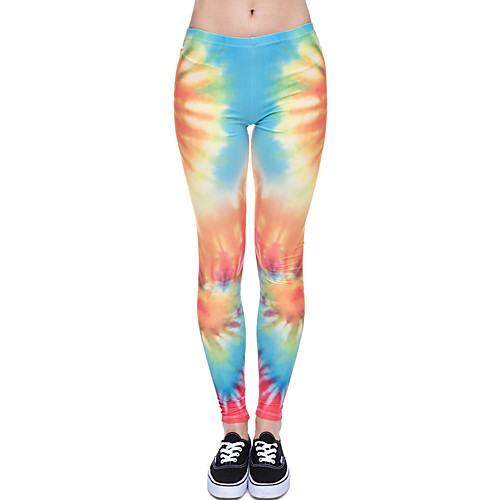 

Women's Yoga Pants 3D Print Blue Elastane Yoga Running Fitness Tights Leggings Sport Activewear Quick Dry Tummy Control Butt Lift Moisture Wicking High Elasticity Skinny