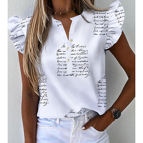

Women's Geometric Shirt Daily White