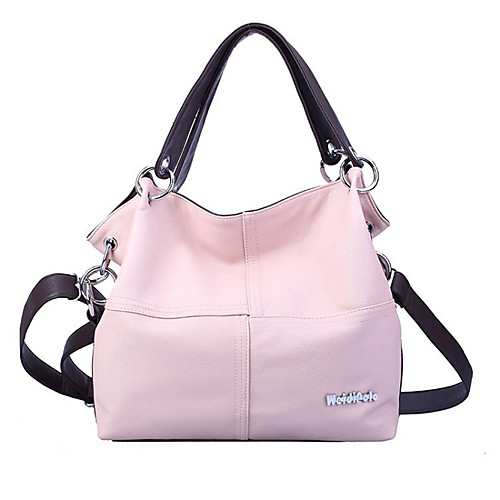 

Women's Zipper PU Tote Solid Color Black / Blushing Pink / Khaki