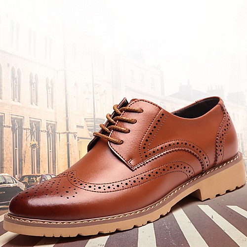 

Men's Spring & Summer Classic Daily Oxfords PU Yellow / Brown / Black