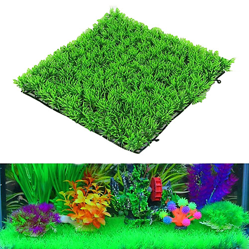 

2525cm Aquarium Turf Artificial Plants Green Grass Fish Tank Landscape Simulation Aquatic Water Lawn
