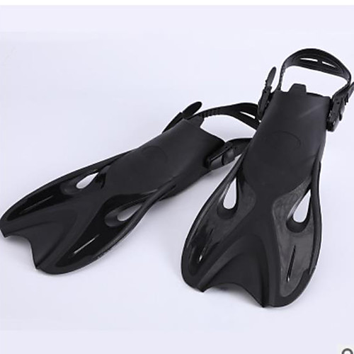 

Swim Fins Professional Anti-skidding Short Blade Swimming Diving TPR PP - for Adults Kids Blue and White White Black