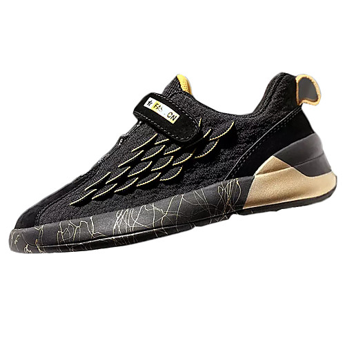 

Boys' Comfort Knit / Elastic Fabric Trainers / Athletic Shoes Big Kids(7years ) Running Shoes Red / Gold / Beige Spring / Color Block