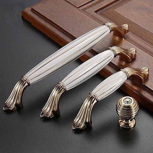 

Cabinet Drawer Door Handle Solid Zinc Alloy European Antique Handle Furniture Hardware Accessories