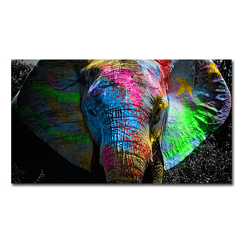 

Print Rolled Canvas Prints - Animals Still Life Modern Art Prints Colorful Elephant Canvas Painting Wild Animal Poster Painting Wall Art Cuadros for Living Room Wall Decor Pictures Posters