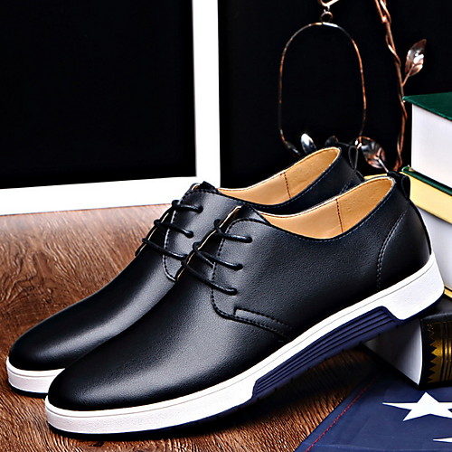 

Men's Spring / Summer Casual Daily Oxfords PU Black / Yellow / Blue