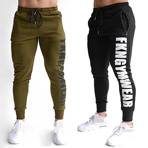 

Men's High Waist Jogger Pants Joggers Running Pants Track Pants Sports Pants 1pc Drawstring Elastane Sports Bottoms Running Walking Jogging Training Breathable Moisture Wicking Soft Letter Fashion