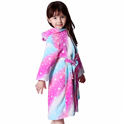 

Kid's Kigurumi Pajamas Bathrobe Oodie Unicorn Flying Horse Onesie Pajamas Flannelette Rainbow Cosplay For Boys and Girls Animal Sleepwear Cartoon Festival / Holiday Costumes