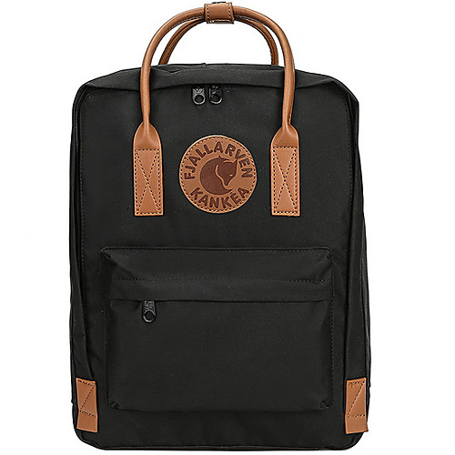 

Large Capacity Oxford Cloth Zipper Commuter Backpack Solid Color Daily Wine / Black / Yellow
