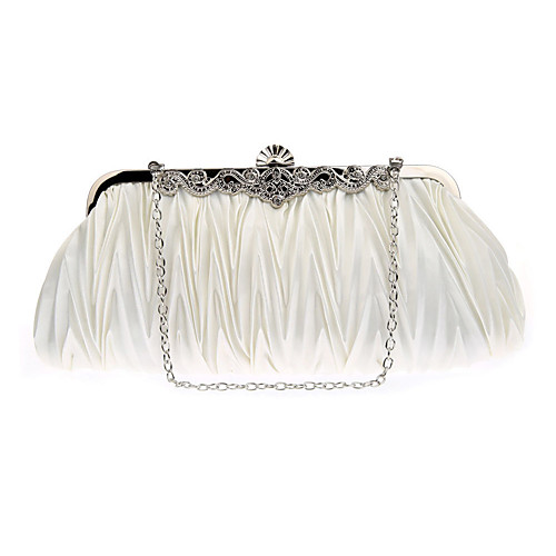 

Women's Chain Polyester Evening Bag 2020 Solid Color Wine / Black / Blue