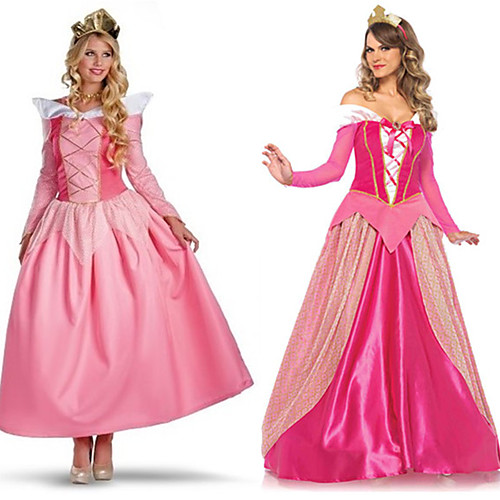 

Princess Sleeping beauty Aurora Dress Cosplay Costume Outfits Women's Movie Cosplay A-Line Slip Halloween Pink / Fuchsia Dress Headwear Halloween Carnival Masquerade Satin / Tulle Polyester