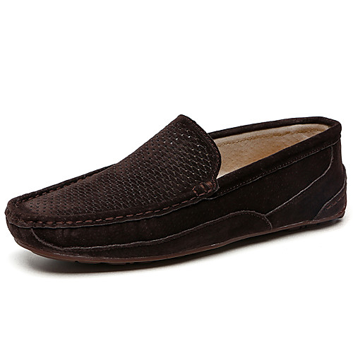 

Men's Fall Daily Outdoor Loafers & Slip-Ons Walking Shoes PU Breathable Wear Proof Black / Yellow / Brown
