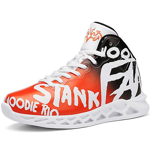 

Boys' Comfort PU Trainers / Athletic Shoes Big Kids(7years ) Orange / Blue / Rainbow Spring