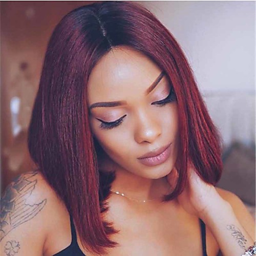 

Synthetic Wig Curly Matte Bob Wig Short Burgundy Synthetic Hair 6 inch Women's Classic Best Quality Ombre Hair Burgundy