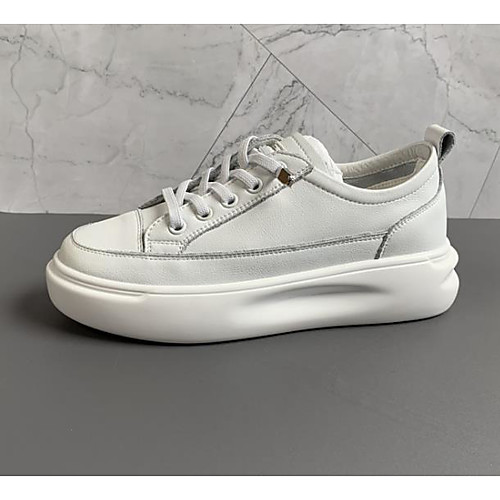 

Women's Sneakers Summer Flat Heel Round Toe Daily PU White