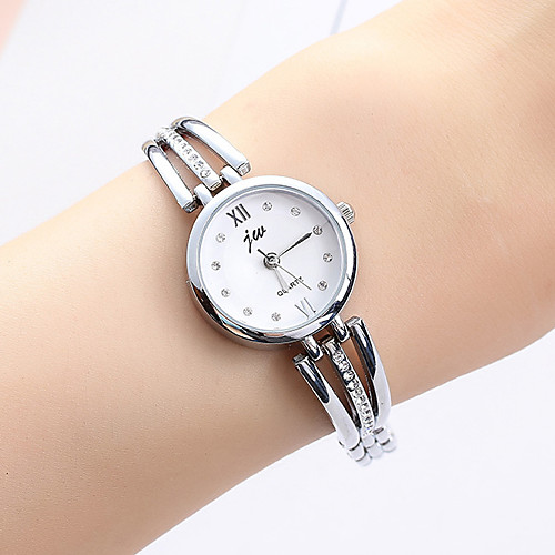 

Ladies Quartz Watches Elegant Fashion Silver Rose Gold Alloy Chinese Quartz Rose Gold Silver New Design Imitation Diamond 1 pc Analog One Year Battery Life