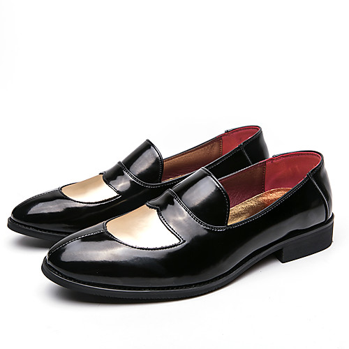 

Men's Summer Business / Casual Daily Loafers & Slip-Ons Walking Shoes PU Breathable Non-slipping Wear Proof Black / Blue / Brown