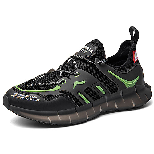 

Men's Fall / Spring & Summer Daily Outdoor Trainers / Athletic Shoes Running Shoes / Walking Shoes Tissage Volant Breathable Non-slipping Shock Absorbing White / Black / Green / Gray