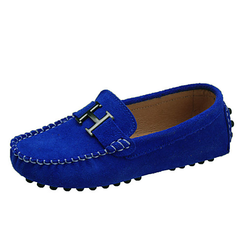 

Boys' / Girls' Moccasin / First Walkers Suede Loafers & Slip-Ons Little Kids(4-7ys) / Big Kids(7years ) Walking Shoes Red / Orange / Blue Summer / Fall / Rubber